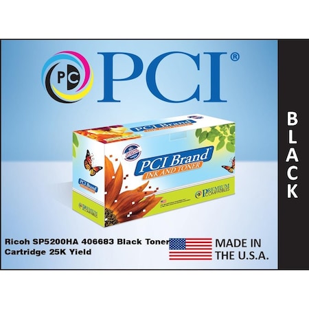 Pci Pci Brand Ricoh 406683 (Sp5200Ha) Sp5200/Sp5210 Black Toner Cartridge 406683-PCI